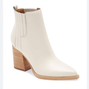 Marc Fisher Ltd. Oshay White Booties Size 9